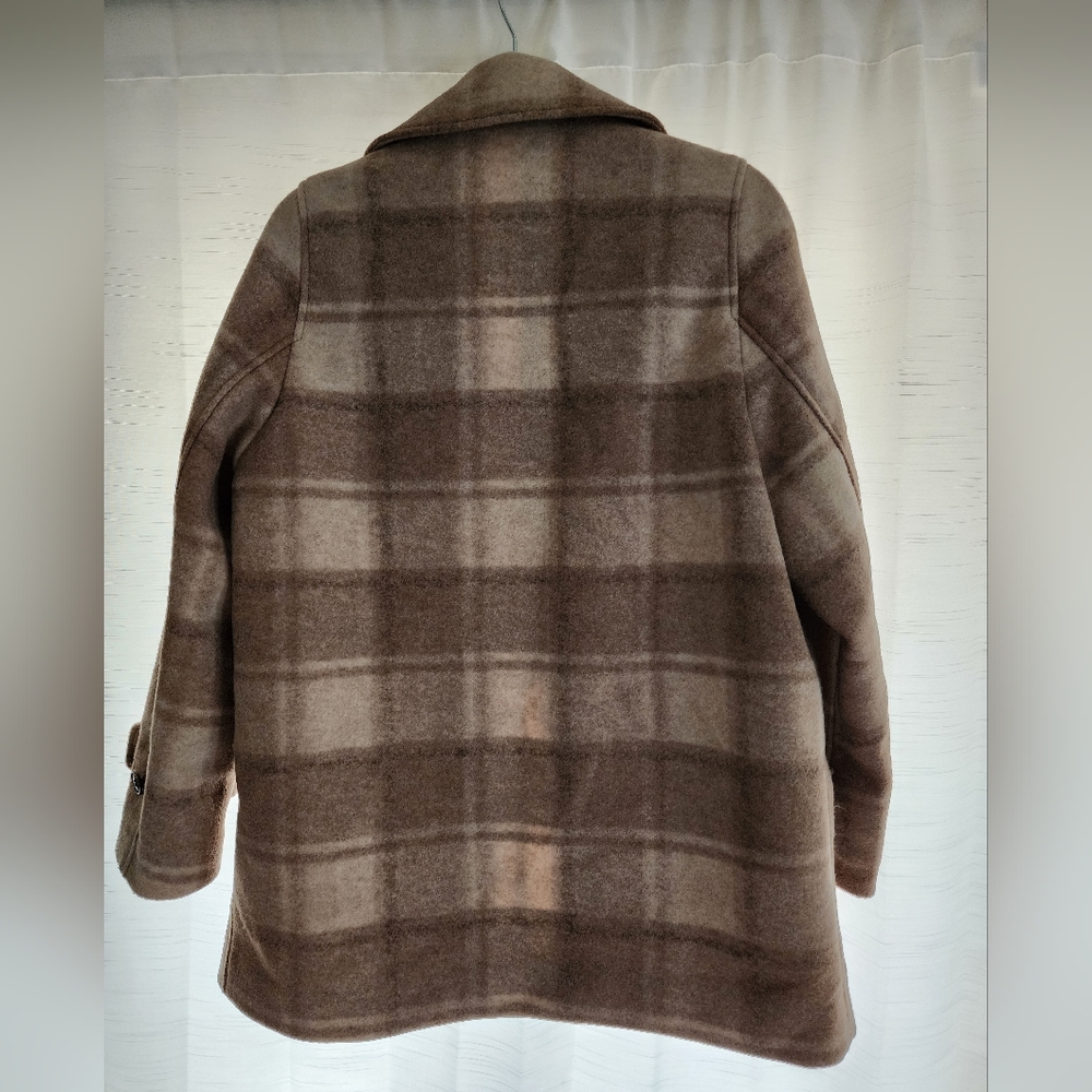 NWT Oversized Plaid Coat - Picture 2 of 6